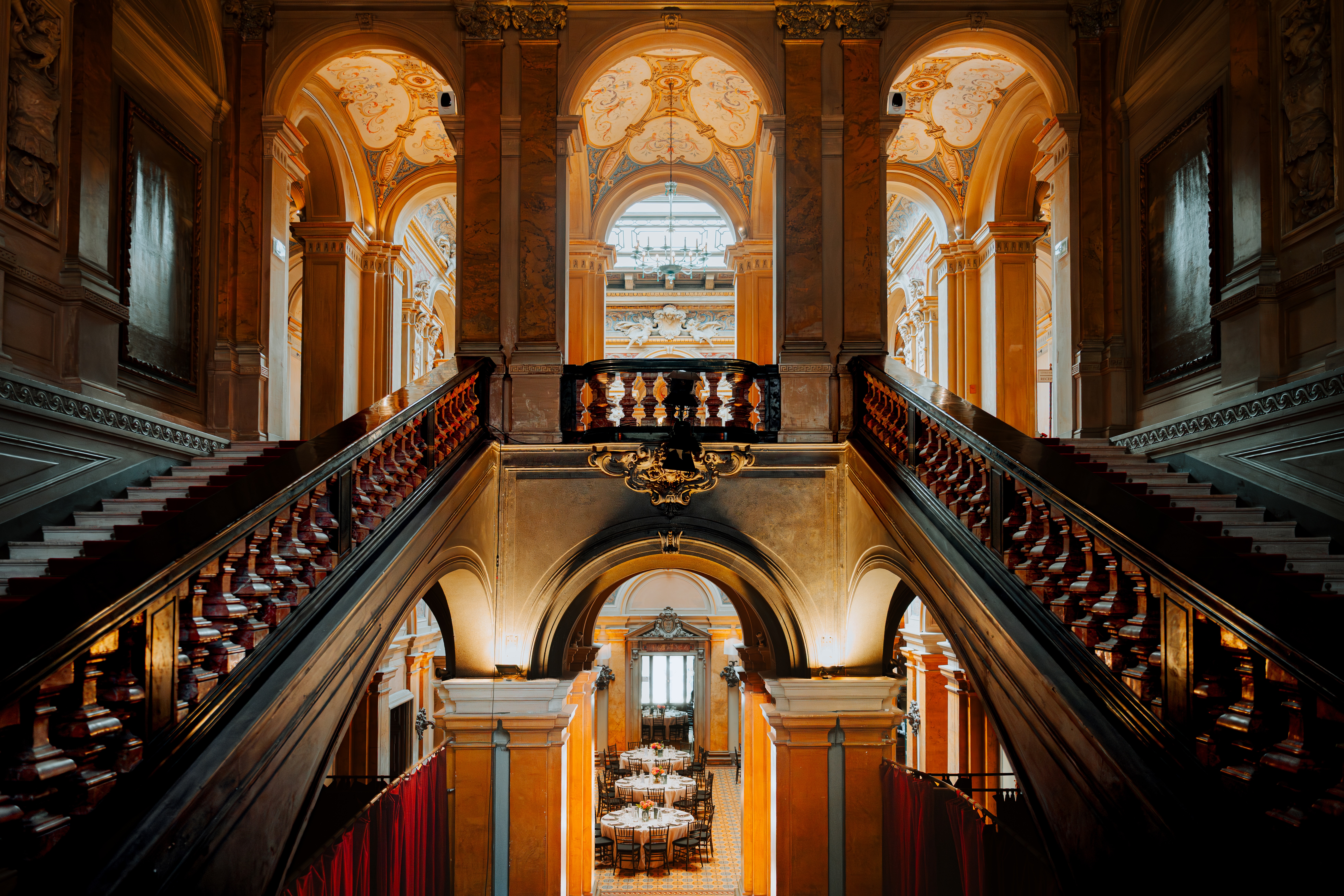 Interior staircase and architecture at Villa Erba during Concorso d’Eleganza Villa d’Este 2026, luxury reportage by Simone Slawitz