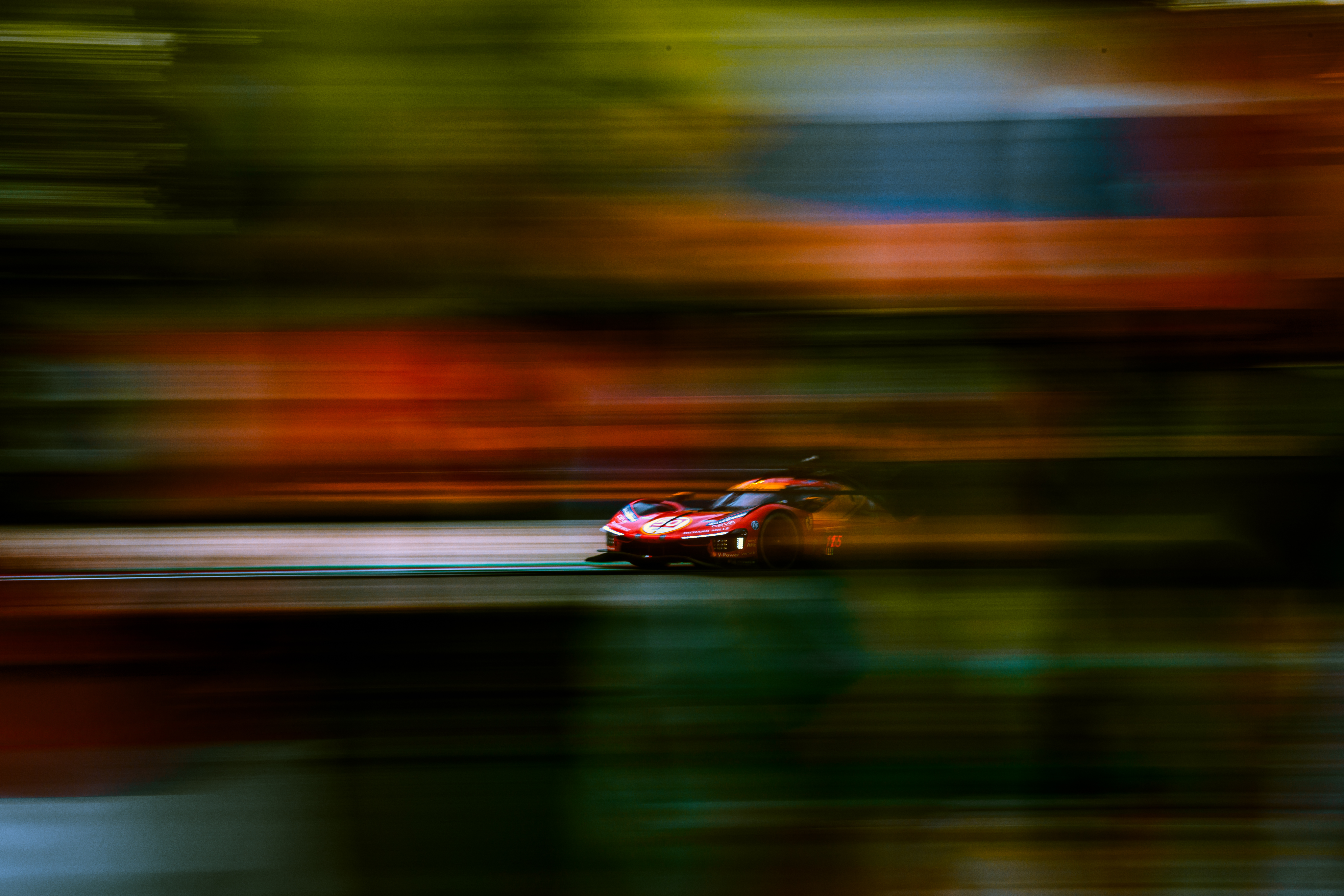 Speed and colour at 6 Hours of Imola WEC, editorial motorsport photograph by Simone Slawitz